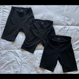 Bundle of 3 Old Navy High-rise Go-Dry Bike Shorts size M EUC